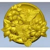 Медальон с колибри - 3D модель STL для ЧПУ