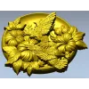 Медальон с колибри - 3D модель STL для ЧПУ
