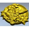Медальон с колибри - 3D модель STL для ЧПУ