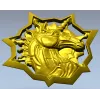 3D модель STL "Геральдический Единорог" для ЧПУ фрезера