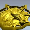 3D модель STL "Геральдический Единорог" для ЧПУ фрезера