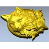 Медальон с головой кошки - 3D модель STL для ЧПУ