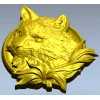 Медальон с головой кошки - 3D модель STL для ЧПУ