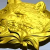 Медальон с головой кошки - 3D модель STL для ЧПУ