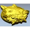 Медальон с головой кошки - 3D модель STL для ЧПУ