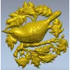 Певчая птица в венке - 3D модель STL для ЧПУ