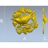 Певчая птица в венке - 3D модель STL для ЧПУ