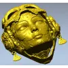 La Dama de Calavera - detailed 3D STL mask for CNC routing
