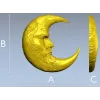Полумесяц с лицом - 3D модель STL для ЧПУ