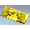 High-Relief Warrior Panel STL - Confrontation Bas-Relief