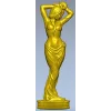 Скульптурная статуэтка девушки - 3D модель STL для ЧПУ