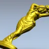 Скульптурная статуэтка девушки - 3D модель STL для ЧПУ