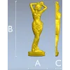 Скульптурная статуэтка девушки - 3D модель STL для ЧПУ