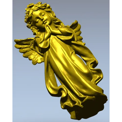 Praying Cherub - STL 3D Model for CNC Milling