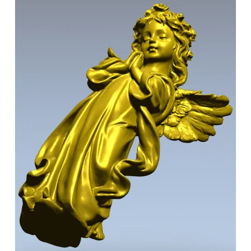 Praying Cherub - STL 3D Model for CNC Milling