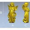 Praying Cherub - STL 3D Model for CNC Milling