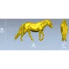 3D модель лошади для ЧПУ в формате STL - рельефная статуэтка