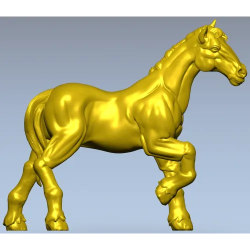 3D модель лошади для ЧПУ - Грациозный жеребец (STL)