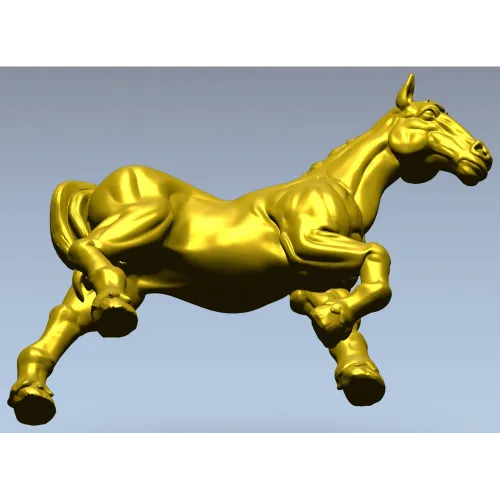 3D модель лошади для ЧПУ - Грациозный жеребец (STL)