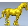 3D модель STL - лошадь (скульптурный жеребец) для ЧПУ