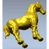 3D модель STL - лошадь (скульптурный жеребец) для ЧПУ