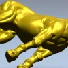 3D модель STL - лошадь (скульптурный жеребец) для ЧПУ