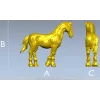 3D модель STL - лошадь (скульптурный жеребец) для ЧПУ