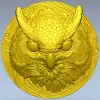 Барельеф "Филин" - 3D модель STL для ЧПУ