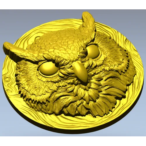 Барельеф "Филин" - 3D модель STL для ЧПУ