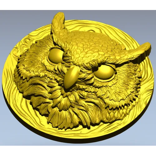 Барельеф "Филин" - 3D модель STL для ЧПУ