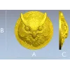 Барельеф "Филин" - 3D модель STL для ЧПУ