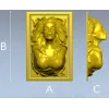 Богиня в высокорельефе - stl модель для ЧПУ