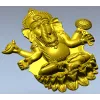 Ганеша на лотосе - 3D модель STL для ЧПУ