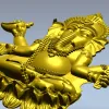 Ганеша на лотосе - 3D модель STL для ЧПУ