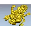 3D модель Ганеша в формате STL для ЧПУ - барельеф божества