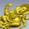 3D модель Ганеша в формате STL для ЧПУ - барельеф божества