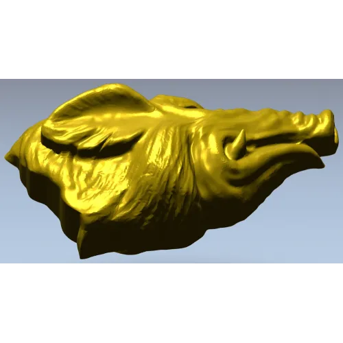 Голова кабана - высокодетализированная 3D модель STL для ЧПУ