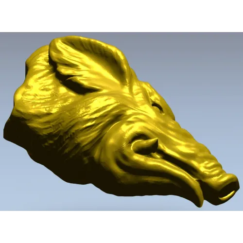 Голова кабана - высокодетализированная 3D модель STL для ЧПУ