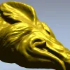 Голова кабана - высокодетализированная 3D модель STL для ЧПУ