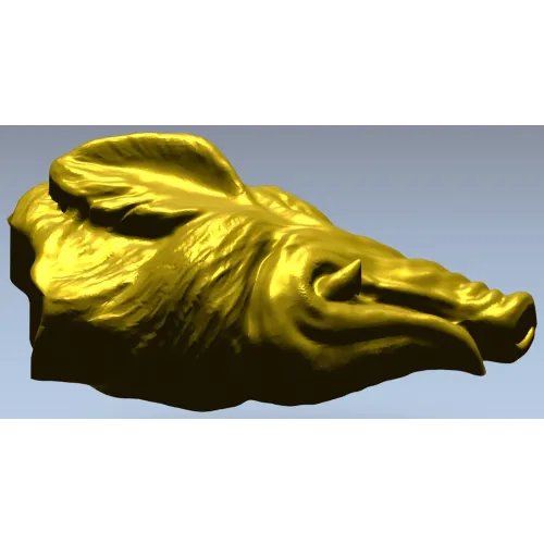 Голова кабана - высокодетализированная 3D модель STL для ЧПУ