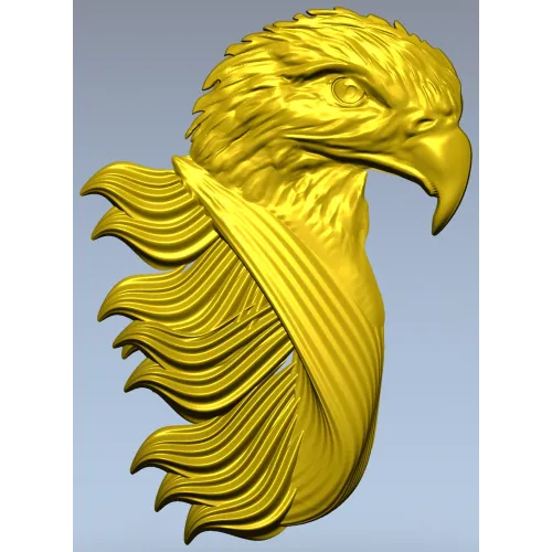 Eagle Head High-Relief STL for CNC