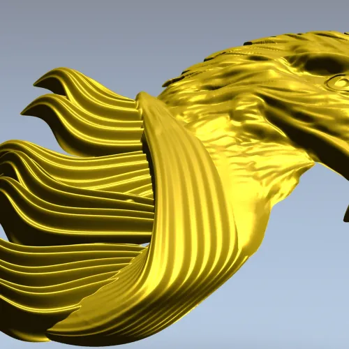Eagle Head High-Relief STL for CNC