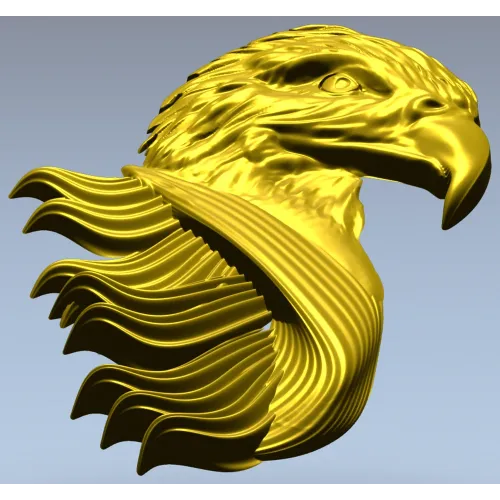 Eagle Head High-Relief STL for CNC