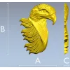 Eagle Head High-Relief STL for CNC