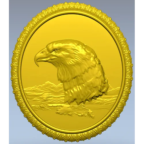 Орлиный медальон - 3D модель STL для ЧПУ