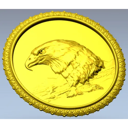 Орлиный медальон - 3D модель STL для ЧПУ
