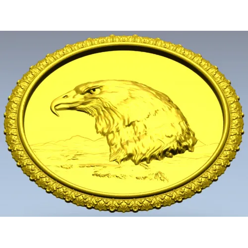 Орлиный медальон - 3D модель STL для ЧПУ