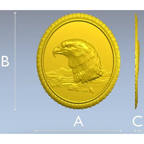 Орлиный медальон - 3D модель STL для ЧПУ
