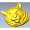 Regal Tiger Relief - high-relief tiger head STL for CNC