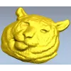 Regal Tiger Relief - high-relief tiger head STL for CNC